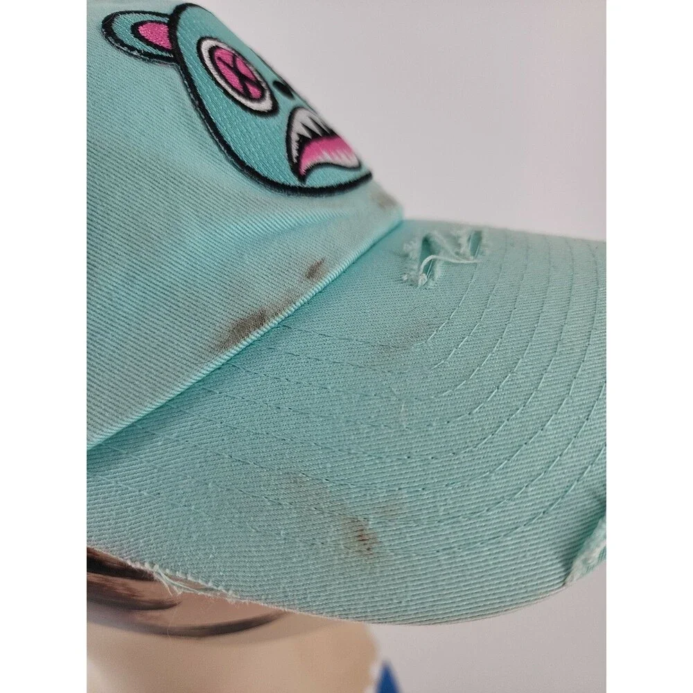 Crazy BAWS dad cap strapback . Distressed dirty